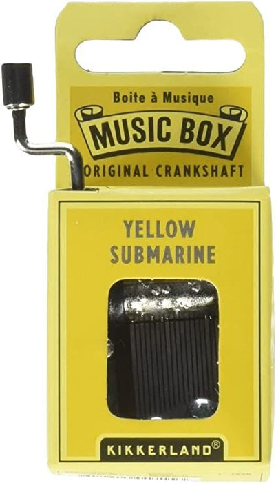 Музикална кутия с манивела Kikkerland - Yellow Submarine