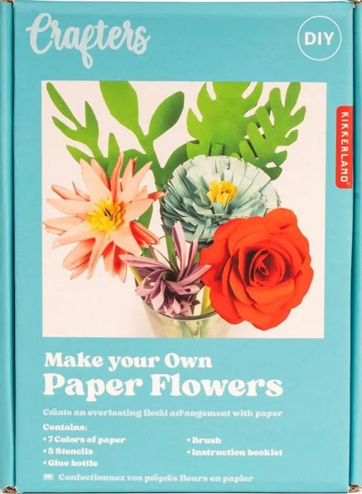 Комплект за хартиени цветя Kikkerland Crafters