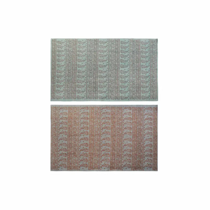 Килим DKD Home Decor 120 x 180 x 0,4 cm Син полиестер Зелен