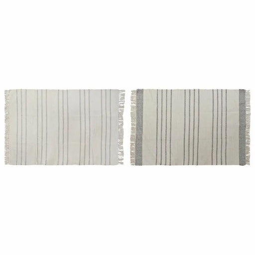 Килим DKD Home Decor 120 x 180 x 0,75 cm Сив полиестер Бял