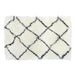 Килим DKD Home Decor 120 x 180 x 5 cm полиестер Бял Ромб