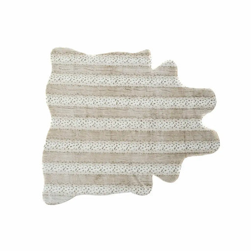 Килим DKD Home Decor 160 x 150 x 2 cm Бежов полиестер С коса