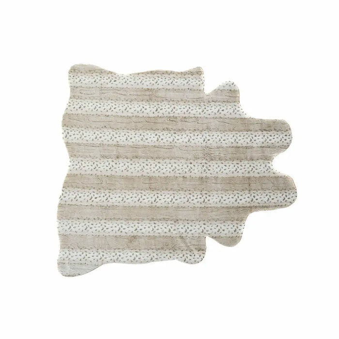 Килим DKD Home Decor 160 x 150 x 2 cm Бежов полиестер С коса