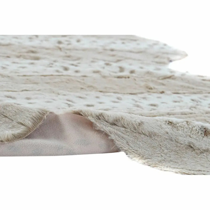 Килим DKD Home Decor 160 x 150 x 2 cm Бежов полиестер С коса