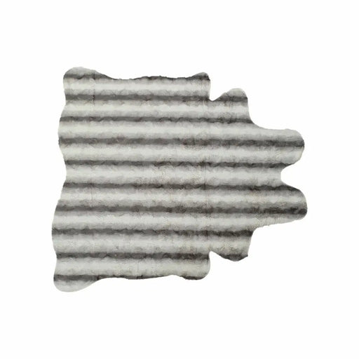 Килим DKD Home Decor 160 x 150 x 2 cm Сив полиестер Бял