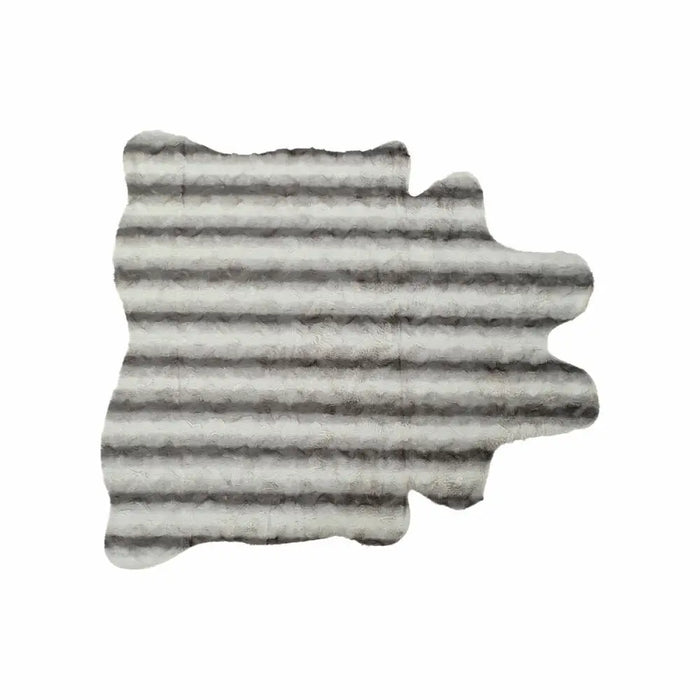 Килим DKD Home Decor 160 x 150 x 2 cm Сив полиестер Бял