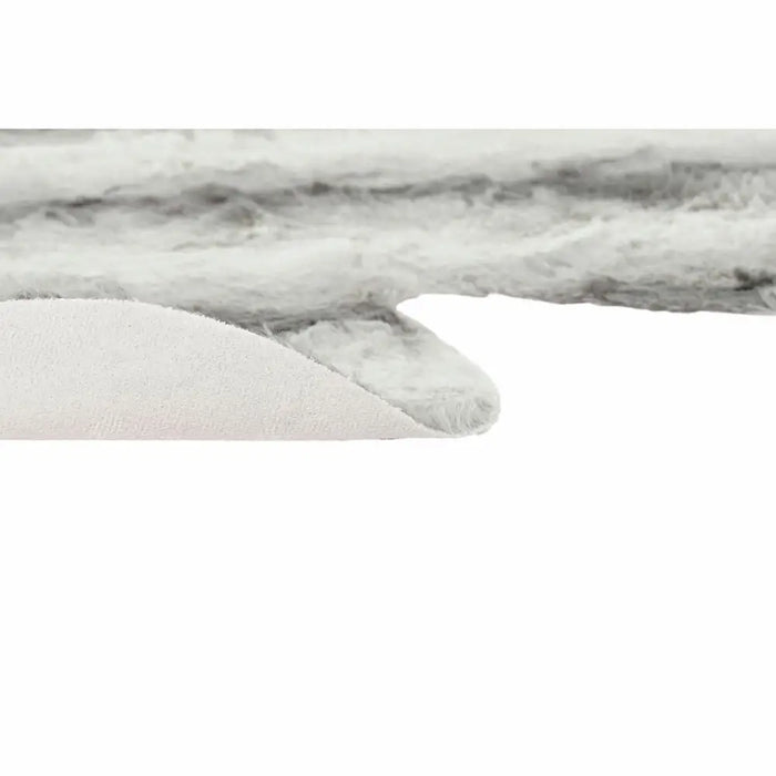 Килим DKD Home Decor 160 x 150 x 2 cm Сив полиестер Бял