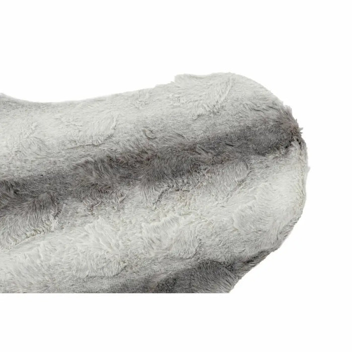 Килим DKD Home Decor 160 x 150 x 2 cm Сив полиестер Бял