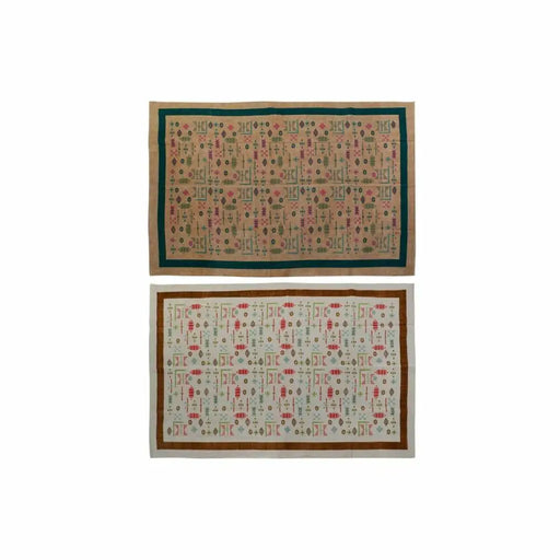Килим DKD Home Decor 160 x 230 x 0,4 cm полиестер Бял Ikat