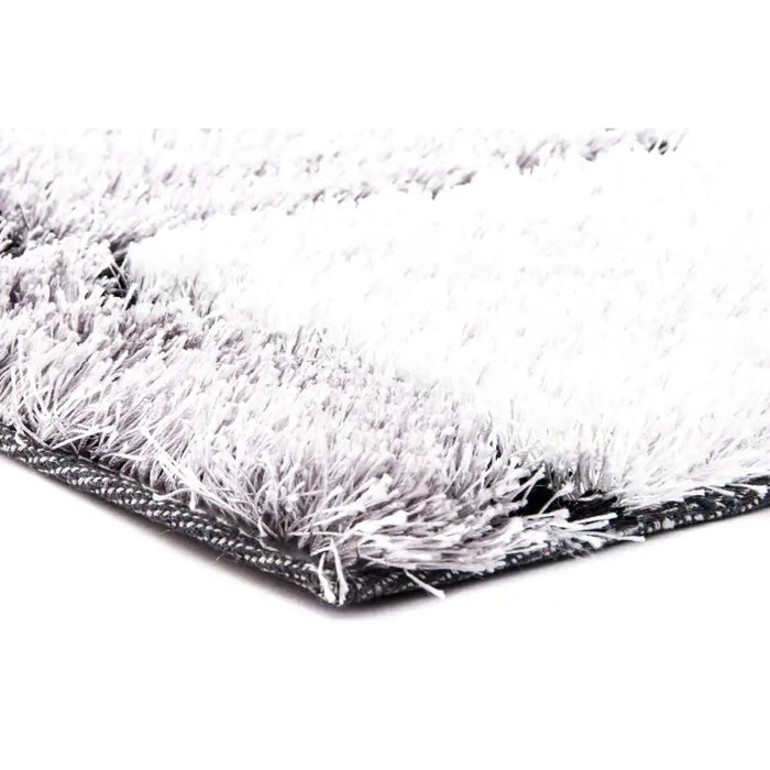 Килим DKD Home Decor 160 x 230 x 2 cm Черен полиестер Бял