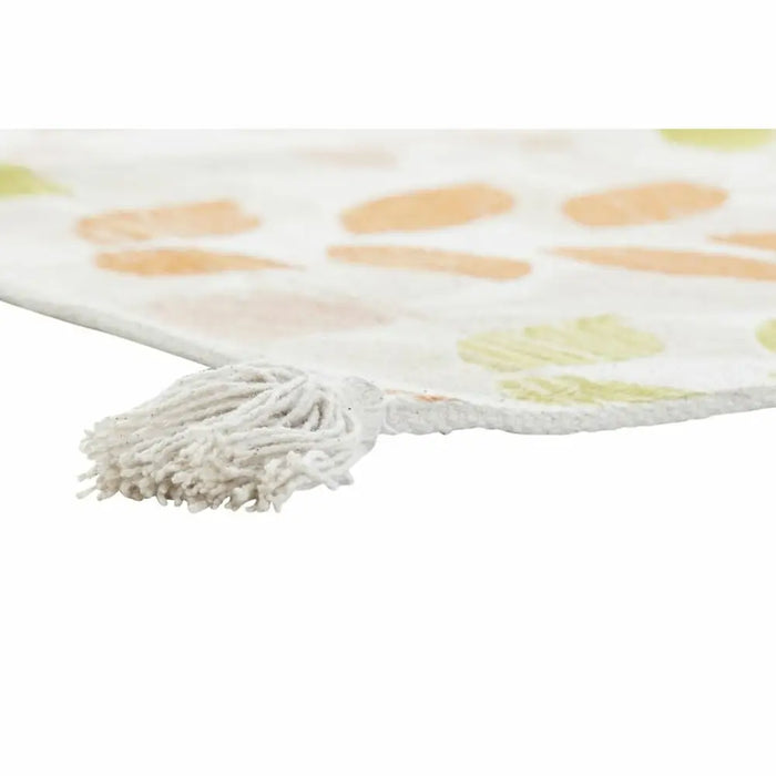Килим DKD Home Decor Бежов Многоцветен Лист на растение
