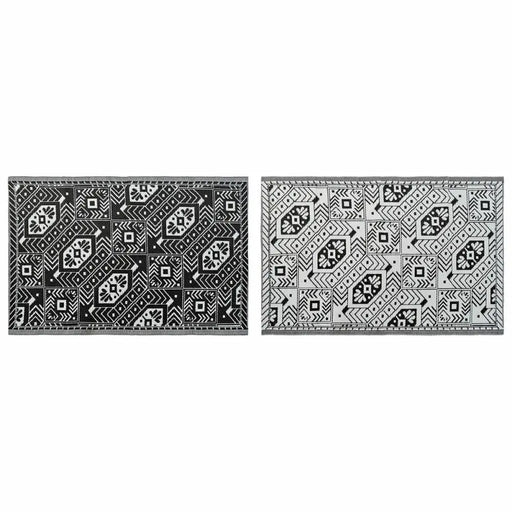 Килим DKD Home Decor Бял Черен Етнически (2 броя) (120 x