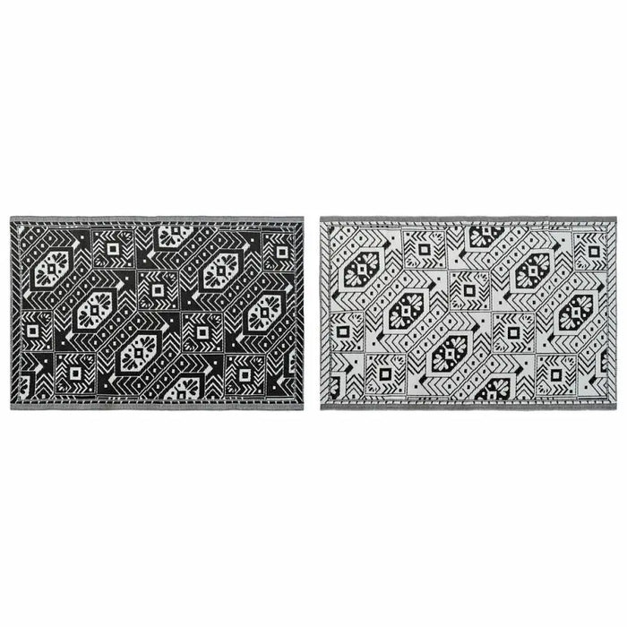 Килим DKD Home Decor Бял Черен Етнически (2 броя) (120 x