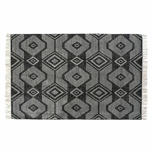 Килим DKD Home Decor Бял Черен Памук (160 x 230 x 1 cm)
