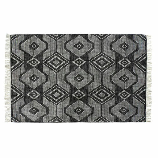 Килим DKD Home Decor Бял Черен Памук (200 x 290 x 1 cm)