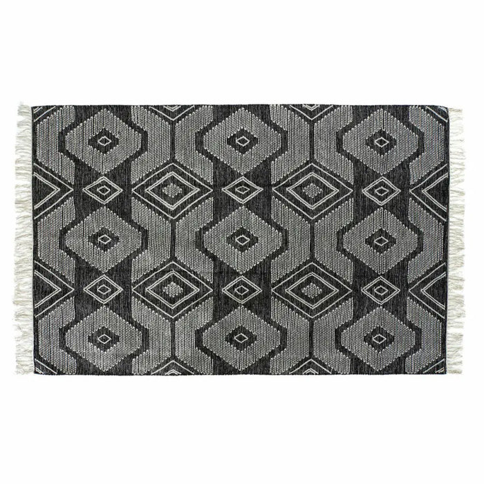 Килим DKD Home Decor Бял Черен Памук (200 x 290 x 1 cm)