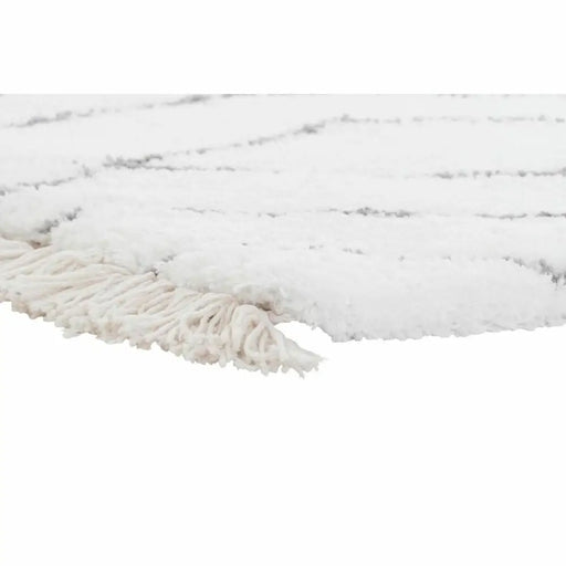 Килим DKD Home Decor Бял Сив Ромб Scandi Ø 9,4 cm 120 x 180