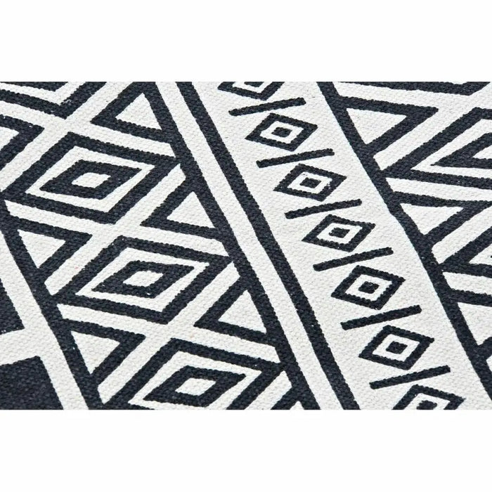 Килим DKD Home Decor Черен Бял (120 x 180 x 0,7 cm)
