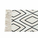Килим DKD Home Decor Черен Бял (120 x 190 x 0,7 cm)