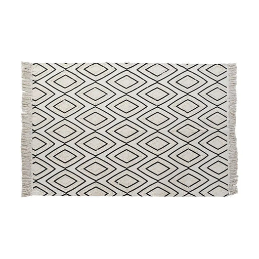 Килим DKD Home Decor Черен Бял (120 x 190 x 0,7 cm)