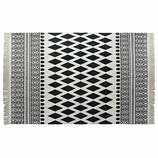 Килим DKD Home Decor Черен Бял (160 x 250 x 0,7 cm)