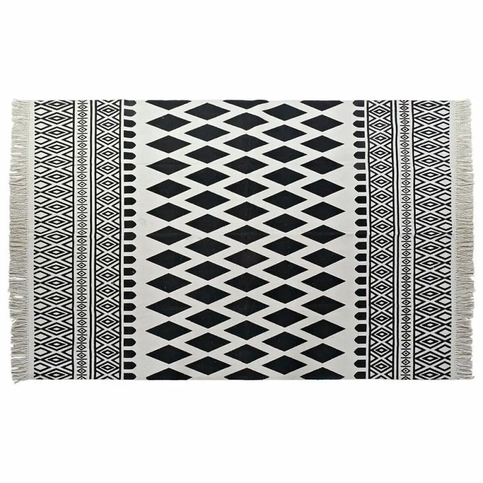 Килим DKD Home Decor Черен Бял (160 x 250 x 0,7 cm)