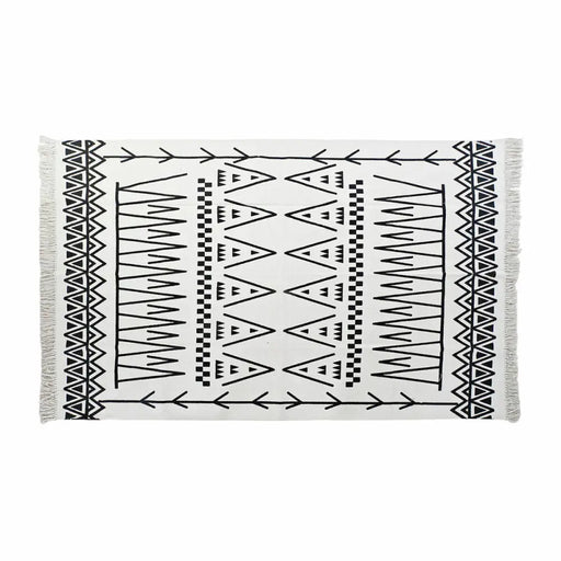 Килим DKD Home Decor Черен Бял Ikat (120 x 180 x 0,7 cm)