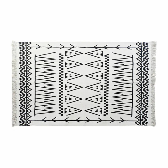 Килим DKD Home Decor Черен Бял Ikat (120 x 180 x 0,7 cm)