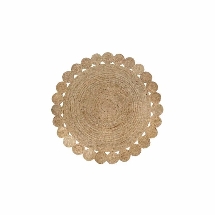 Килим DKD Home Decor Кафяв Естествен 150 x 150 x 1 cm