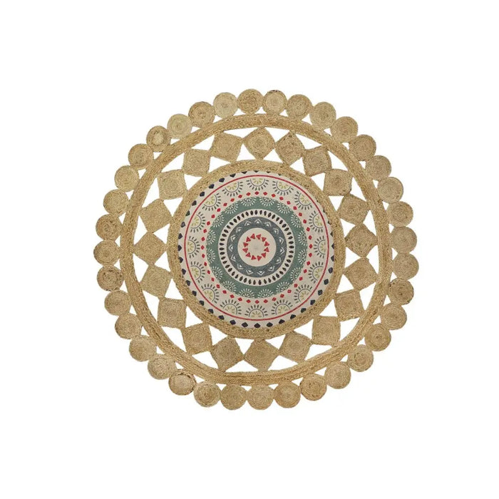 Килим DKD Home Decor Кафяв Многоцветен (200 x 200 x 0,75 cm)