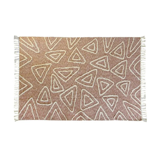 Килим DKD Home Decor Розов теракота Бял Ресни Град (160 x