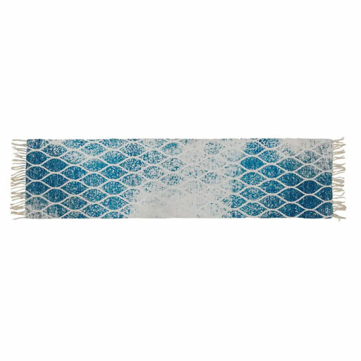 Килим DKD Home Decor Син Памук Chenille (60 x 240 x 1 cm)