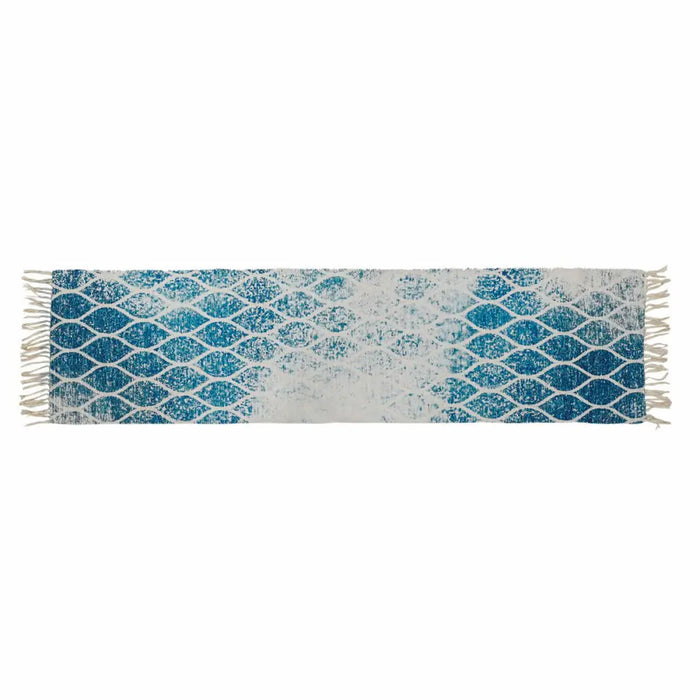Килим DKD Home Decor Син Памук Chenille (60 x 240 x 1 cm)