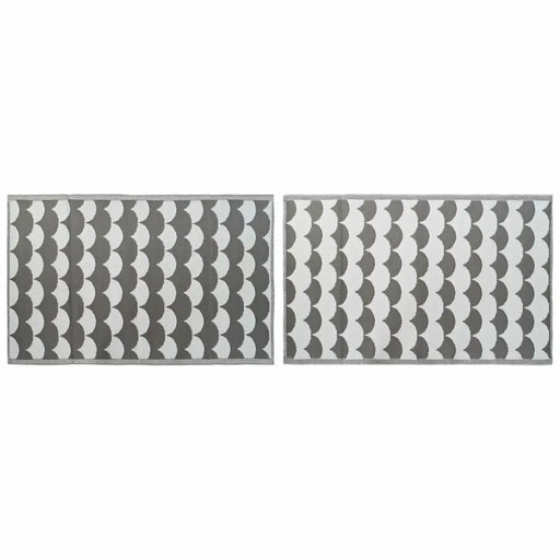 Килим DKD Home Decor Сив Вълни Бял (2 броя) (120 x 180 cm)