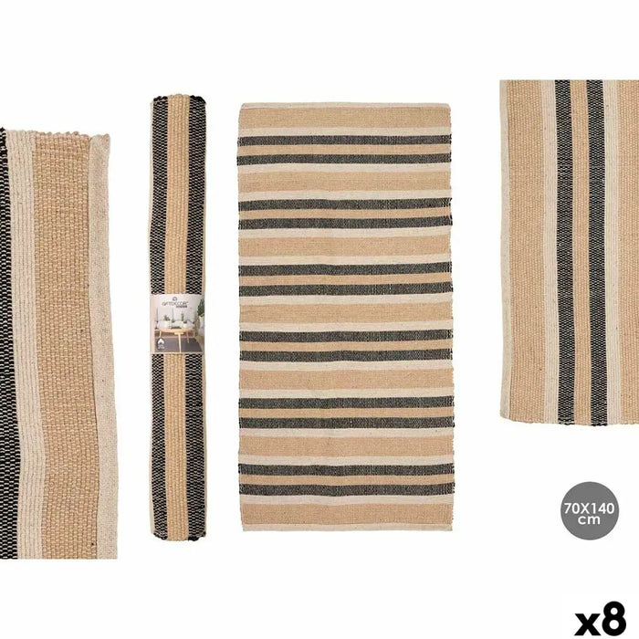 Килим Gift Decor Бял Кафяв Черен 70 x 140 cm (8 броя)