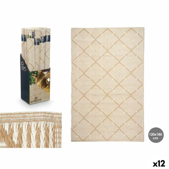 Килим Gift Decor Бял Бежов полипропилен 120 x 180 cm (12