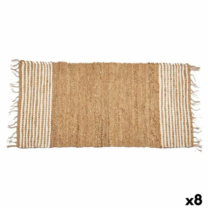 Килим Gift Decor Черен Естествен Райета 70 x 1 x 140 cm (8