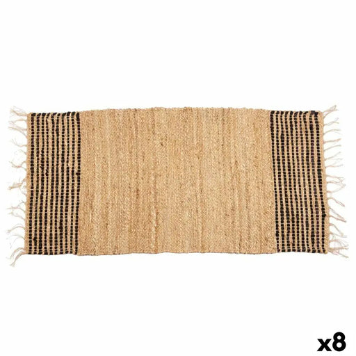 Килим Gift Decor Черен Естествен Райета 70 x 1 x 140 cm (8