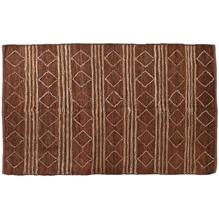 Килим Home ESPRIT Кафяв Ромб 160 x 230 x 1 cm
