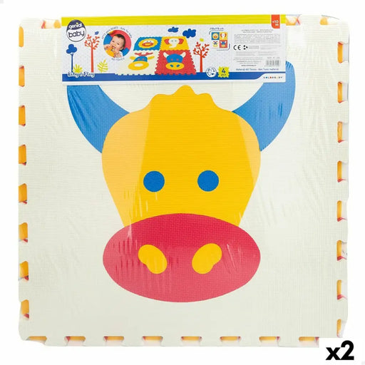 Килим Пъзел Colorbaby 4 Части Животни 118 x 118 cm EVA (2
