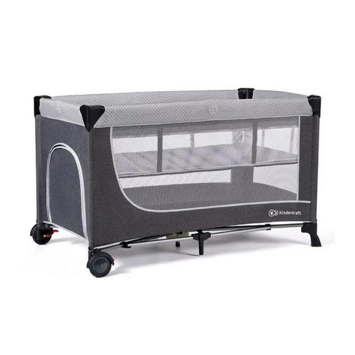 KinderKraft кошара за пътуване LEODY сива