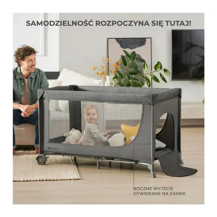 Kinderkraft Пътно креватче Joy 2 бежово