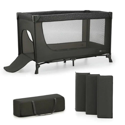 KinderKraft Пътно креватче JOY LIGHT GREY