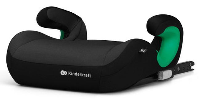 Стол за кола KinderKraft - Junior Fix 2, IsoFix, i-Size, 100-150 cm, Graphite Black