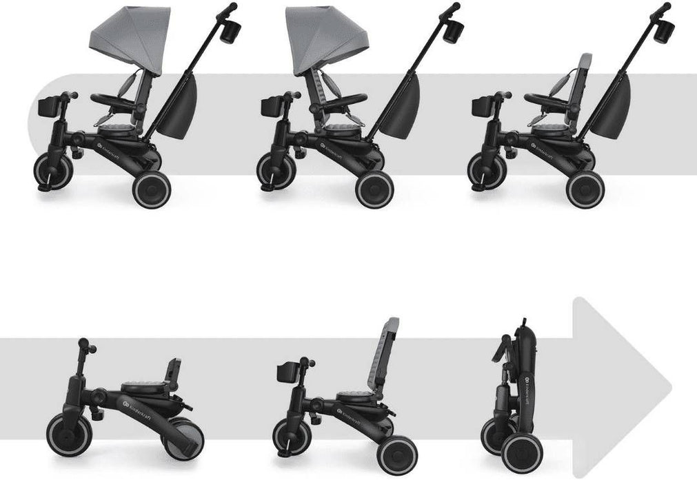 Сгъваема триколка KinderKraft - Jazz 3, Grey