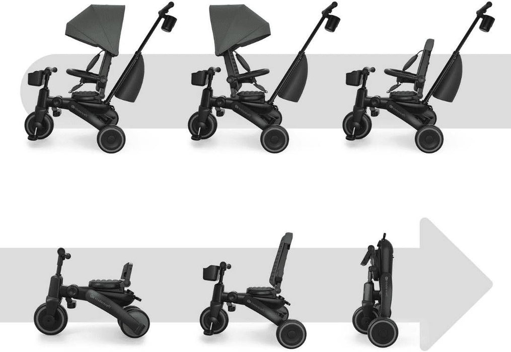 Сгъваема триколка KinderKraft - Jazz 3, Green