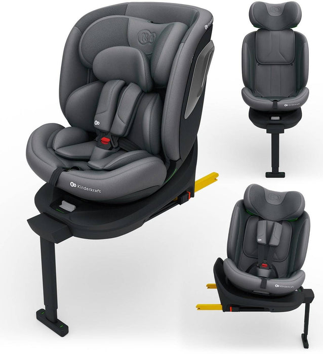 Столче за кола KinderКraft - I-360 2 Plus, Grey