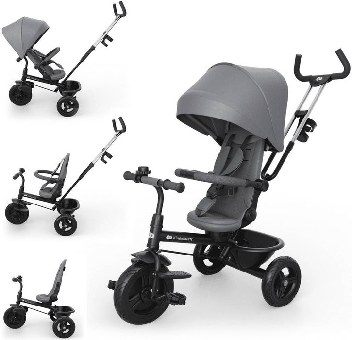Триколка KinderKraft - Aston 2 Plus, Grey