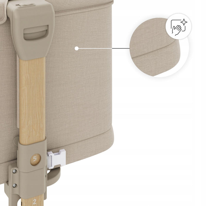 Бебешка кошара KinderKraft - Nestee Grow 2, Beige