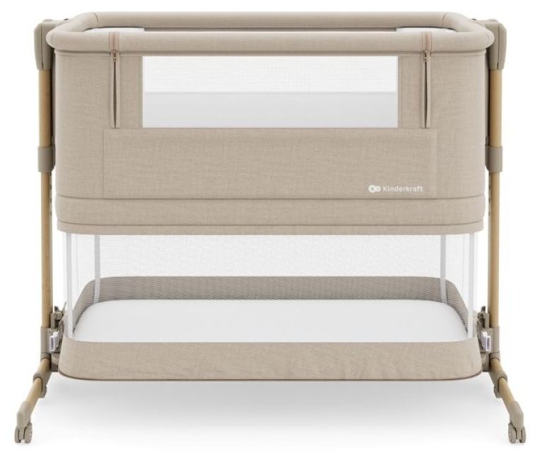 Бебешка кошара KinderKraft - Nestee Grow 2, Beige